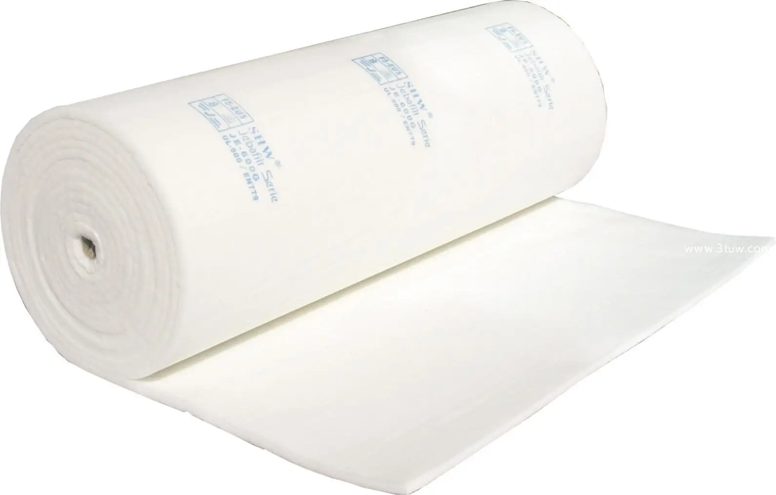 Ceiling filter roll for spray booths