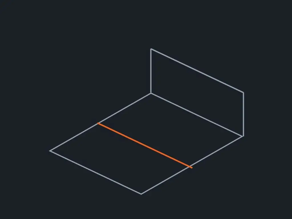 Illustration of a folded sheet metal part