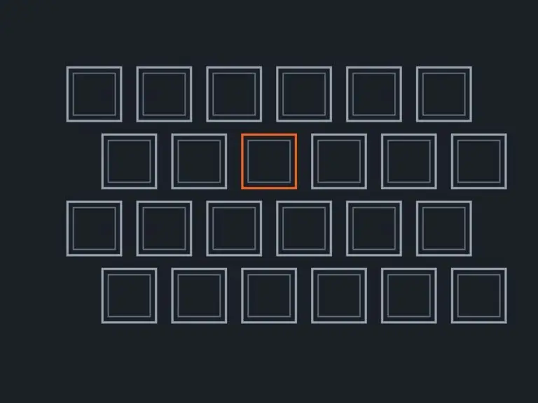 Illustration of square tube ends