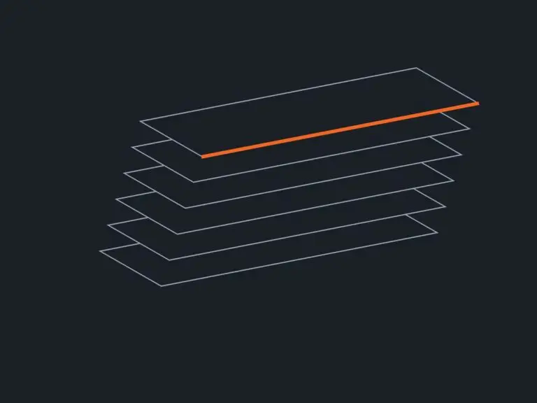 Illustration of stacked steel plate