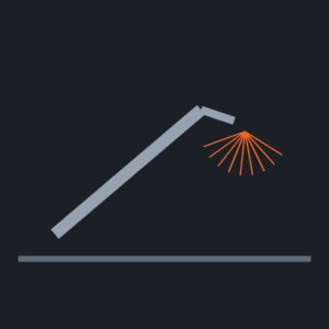 Illustration of a welding torch