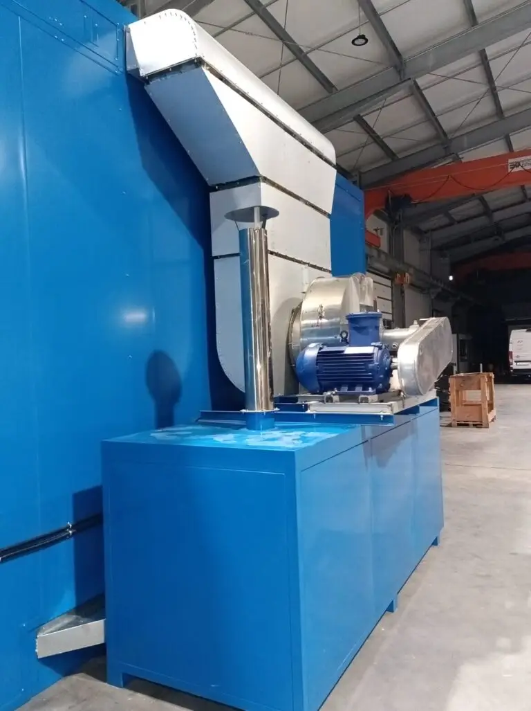 Powder coating booth fan unit