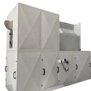 Spray booth air supply unit