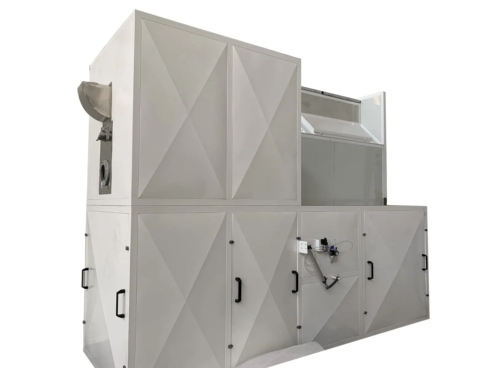 Spray booth air supply unit